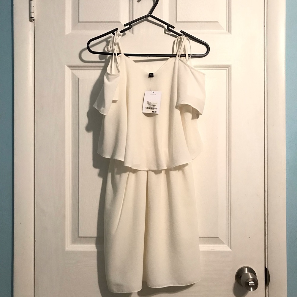 Topshop cold shoulder dress.